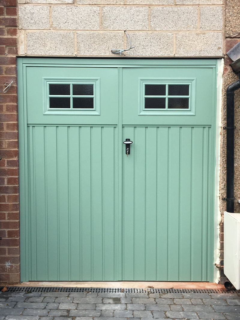 after painted garage doors installed Sheffield